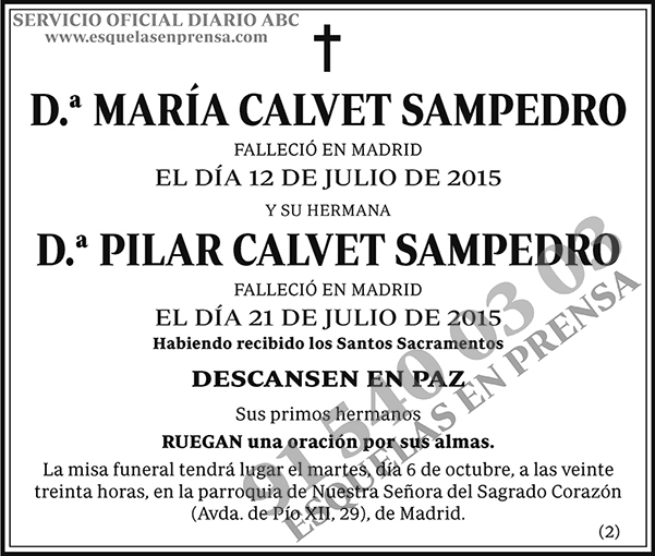 María Calvet Sampedro